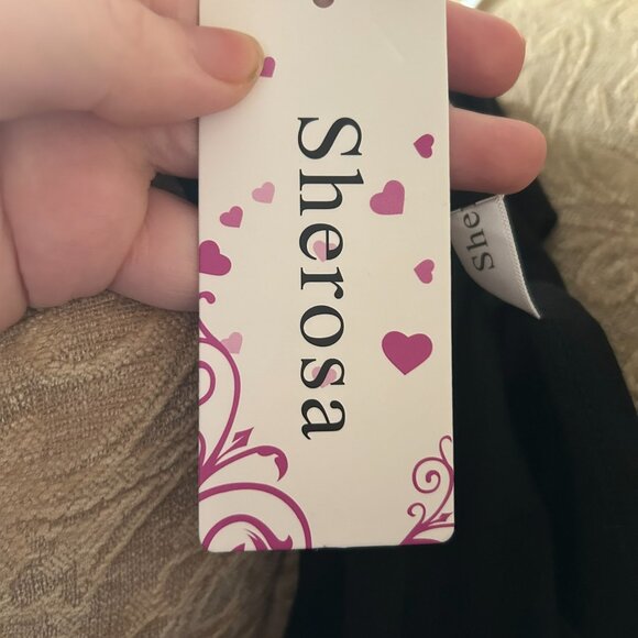 NWT Sherosa Black Long Sleeve Crew Neck Tee – Lightweight Basic Shirt M - Picture 9 of 13